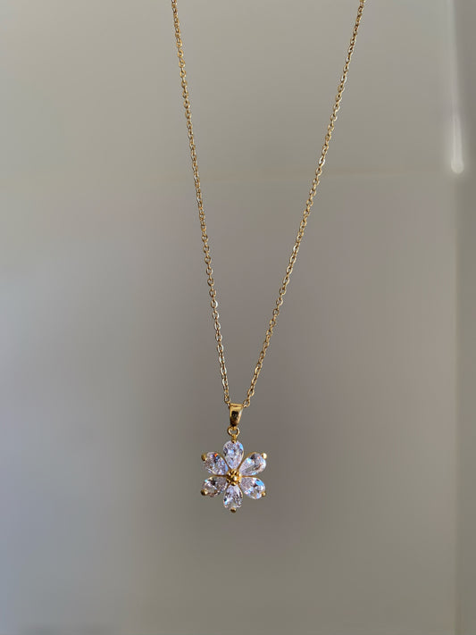 Gold Daisy Necklace