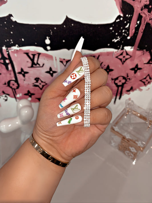 White Gold Layered Tennis Bracelet