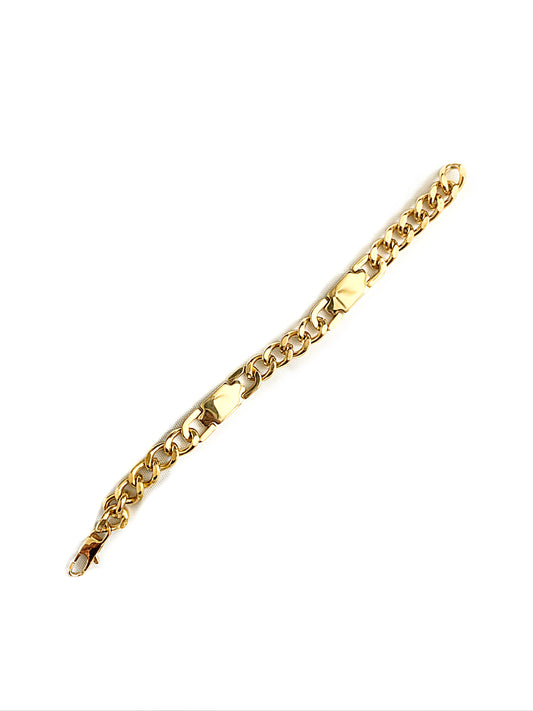 Gold Double Link Bracelet