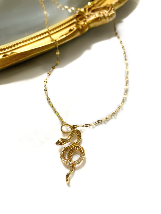 Gold Snake Necklace