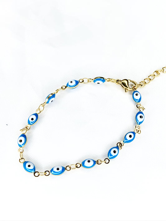 Blue Evil Eye Bracelet