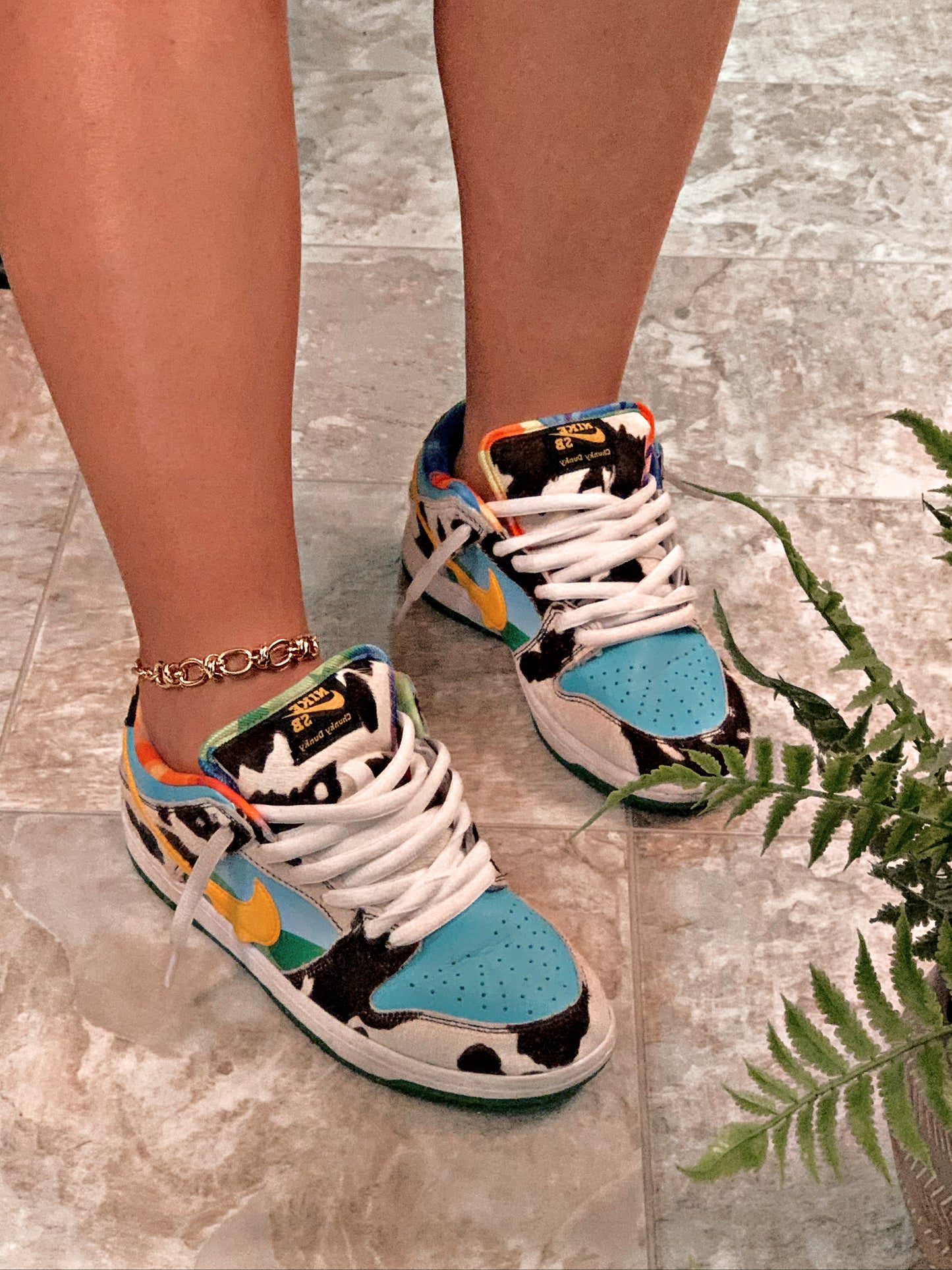 Gold Knot Link Anklet