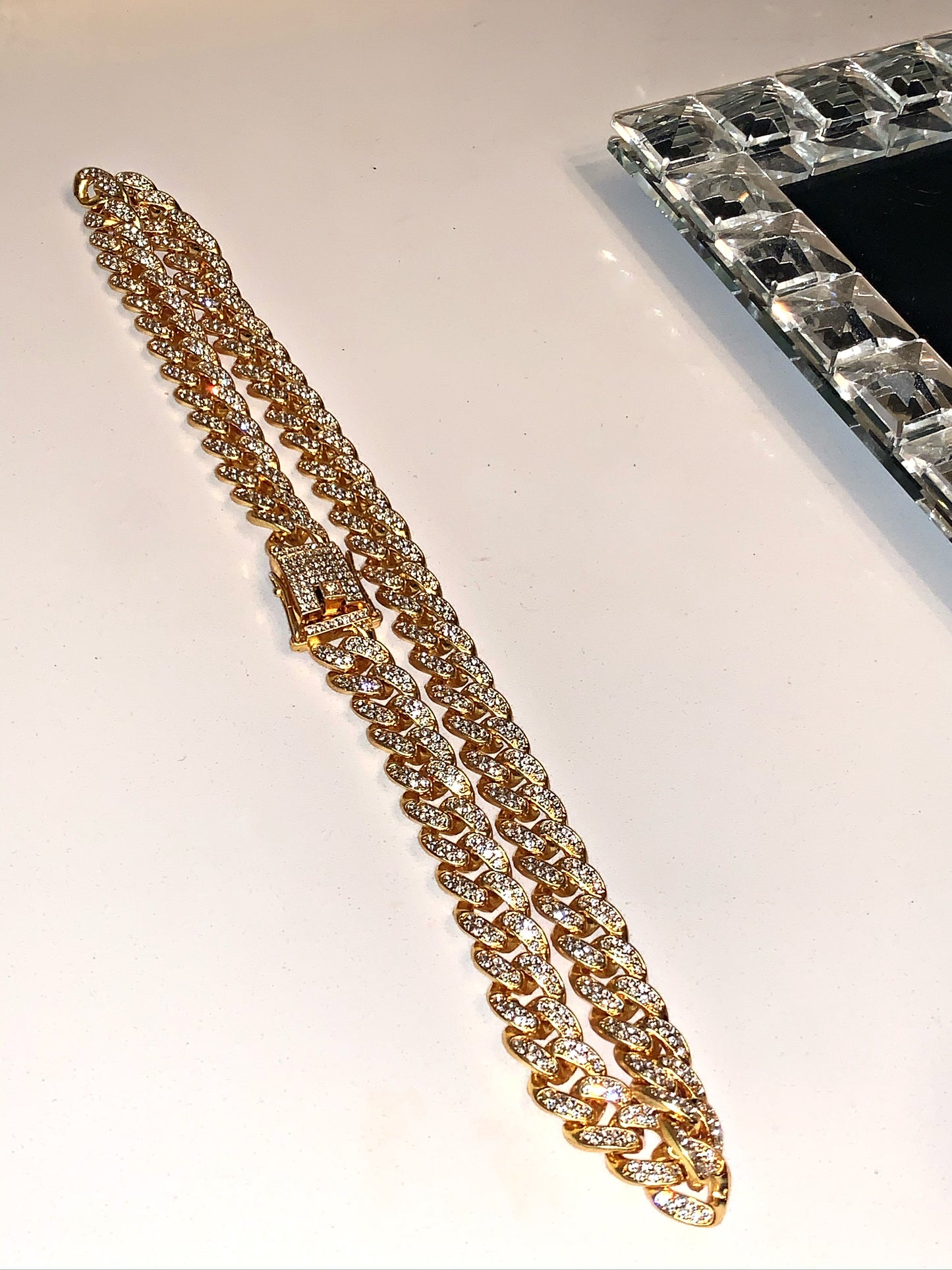 Gold Iced Cuban Link Chain