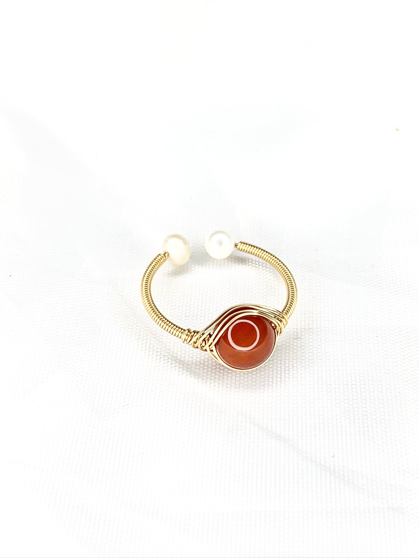 South Red Agate Ring