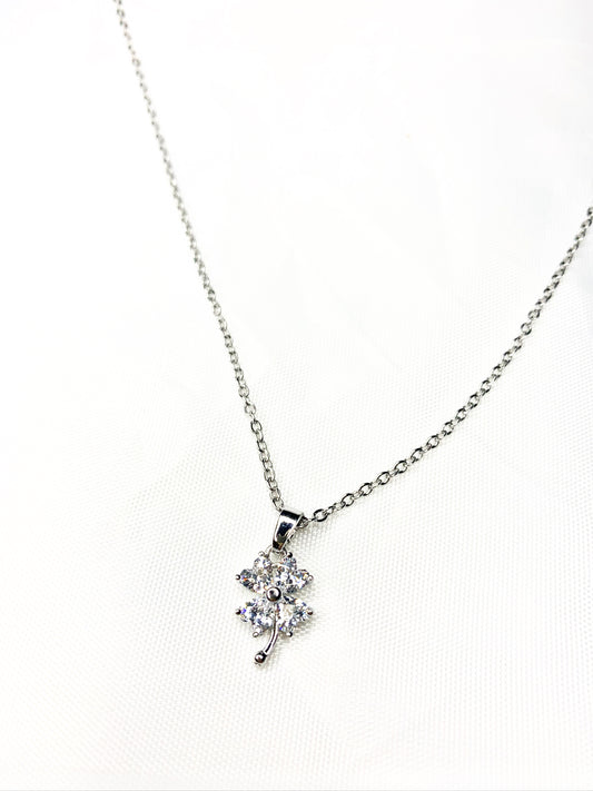 Silver Clover Necklace