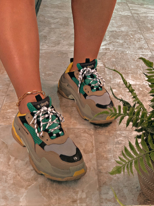 Gold Paper Clip Anklet